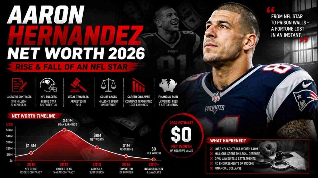 aaron hernandez net worth