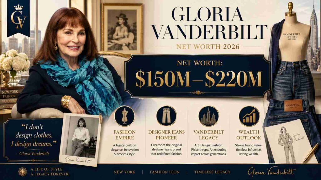 gloria vanderbilt net worth