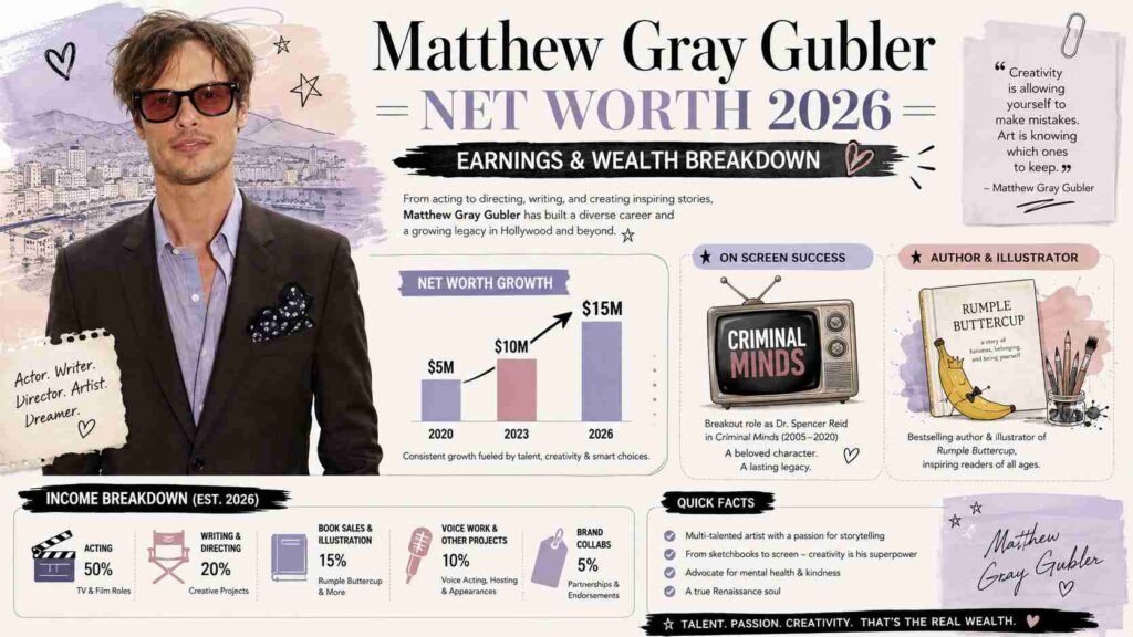 Matthew Gray Gubler Net Worth 2026 – Earnings & Wealth