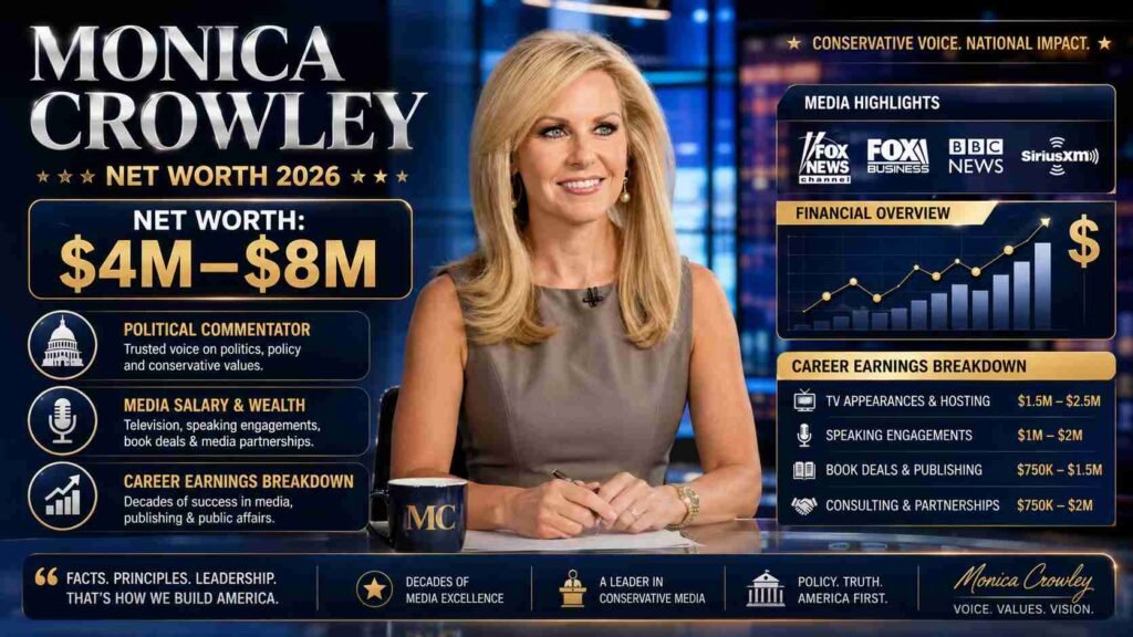 monica crowley net worth