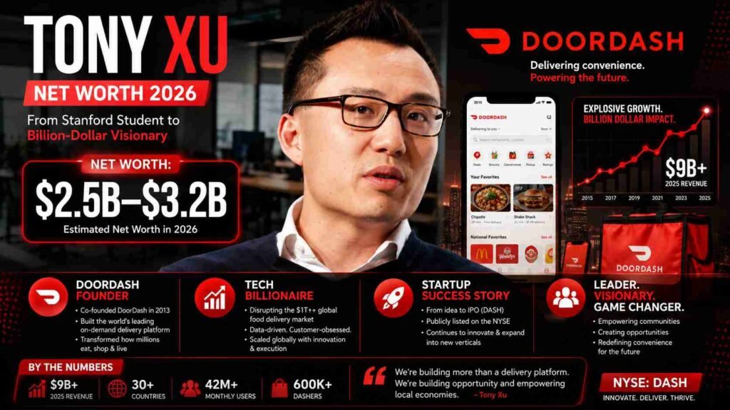 tony xu net worth